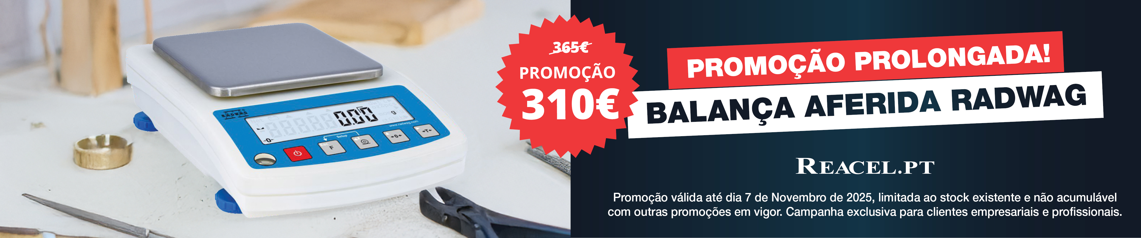 Promoção Balança Radwag Small